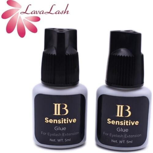 2 Bottles IB Black Lash Glue 5ml Original Korea Ibeauty Sensitive Glue Eyelash Extensions Beauty Salon Wholesale Low Stimulation
