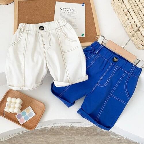 2-7 Years Baby Boys Shorts Summer New Childrens Casual Loose Cotton Soft Short Pants Fashion Korean Toddler Shorts For Boys