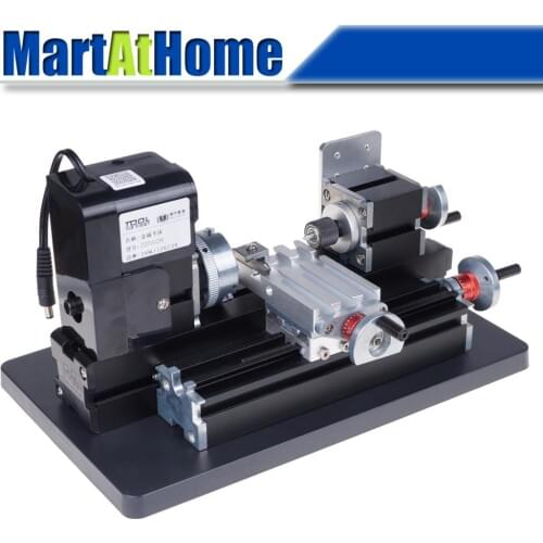 24W Mini Metal Lathe Z20002M DC 12V 20,000 RPM Over-current Over-voltage Protection for Hobby, Science Education, Model making