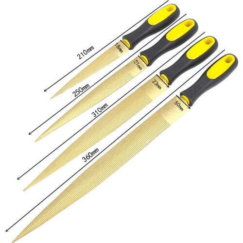 4PCS 4/ 6/ 8/ 10 Inch Rasp Files Wood Rasp Woodworking Carving Files Set For Hard Wood Processing/Plastic Rubber Grinding