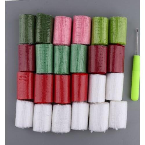 15.7x15.7'' Latch Hook Rug Kits - Red Flower - Carpet Making