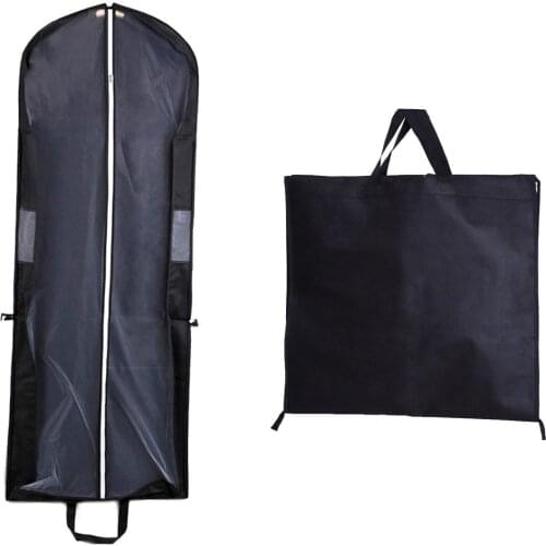 Wedding Dress Gowns Garment Nonwoven Bag Dust Cover Storage Travel Bag Folding Handbag Portable Female Women Men Bride