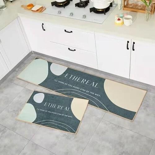 Non-slip Kitchen Long Mat Modern Bath Area Carpet Entrance Doormat Tapete Absorbent Floor Rugs for Bedroom Prayer Pad Waterproof