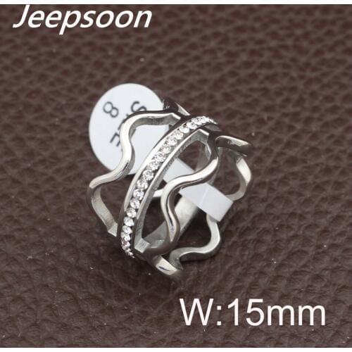 Newest HOT Selling Wholesale Fashion Jewelry Stainless Steel Jewelry Silver Color Rings RBJFAPBB