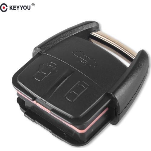 KEYYOU New Arrival 3 Button Replacement Remote Key Case Shell Fob For Chevrolet Key Shell Fob With Battery Holder