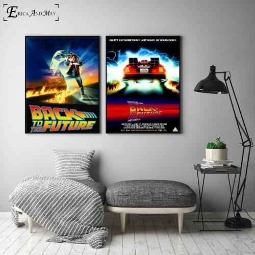 Back To The Future 1985 Movie Poster And Print Canvas Art Painting Wall Pictures For Living Room Decoration Home Decor No Frame