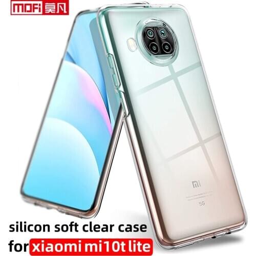 Clear case for xiaomi mi10t lite case xiaomi 10t lite cover tramsprant soft silicon ultra thin slim mi 10t lite back book tpu
