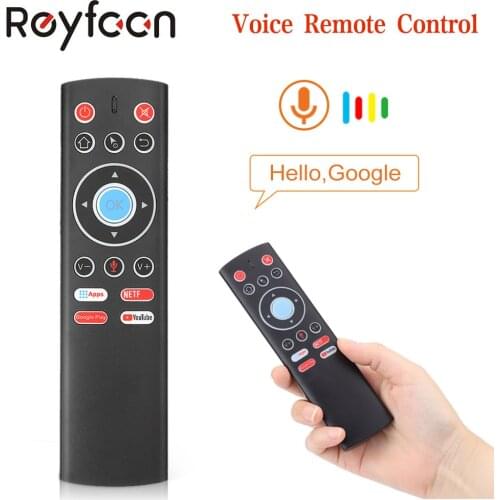 T1 Voice Remote Control 2.4G Air Mouse G10 Gyroscope For Google Player Youtube Tx6 T95 max Q plus X88 Pro A95X F2 H96 MAX Tv Box