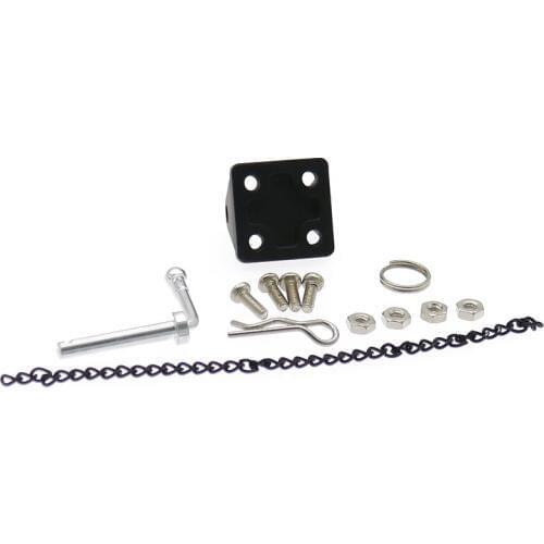 RCAWD Alloy Pintle Hitch Set For Trailer Hook For RC Hobby Car Crawler Scale Parts Axial Traxxas FZ0036 Update Parts