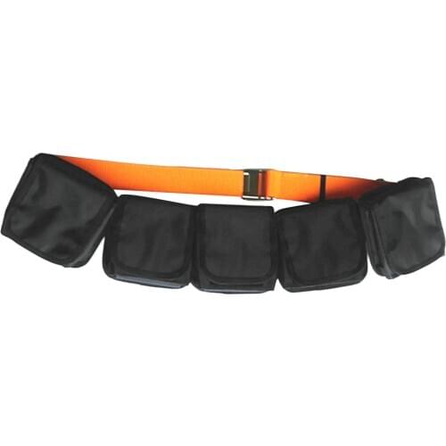 Adjustable 5 Pocket Weight Belt for Scuba Diving Dive Snorkel Spearfishing