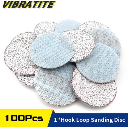 100PCS 1Inch 25mm Sanding Discs Hook & Loop White Dry Grinding Sandpaper 60 to 10000 Grit Power Tools Accessories