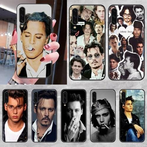 Johnny Depp Phone case For Samsung Galaxy A 3 5 7 8 10 20 21 30 40 50 51 70 71 E S 2016 2018 4G black silicone funda trend back