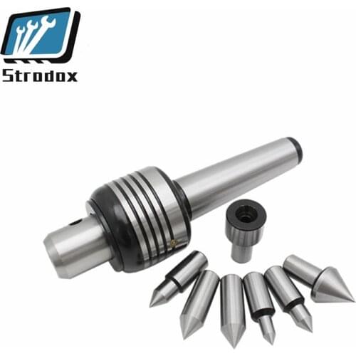 Interchangeable Live Center MT4 MT5 MT2 MT3 Morse Taper 2 Shank With 6pcs Interchangeable Live Center rotation lathe machine