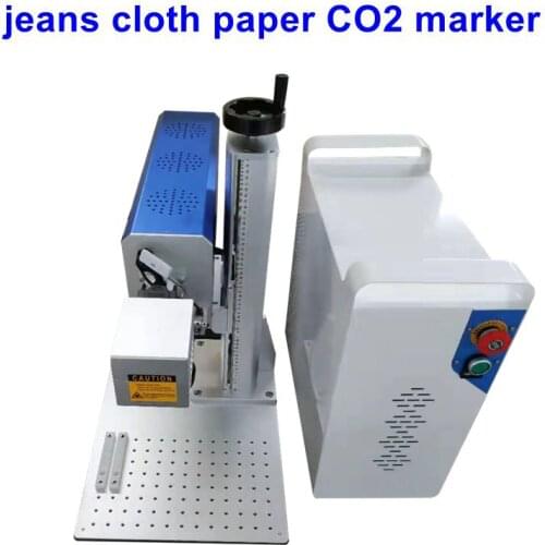 Split Desk Portable Type 30w 50w Fiber CO2 Laser Marking Machine 35W CO2 Laser Marking Machine For Plastic Wood Glass Leather