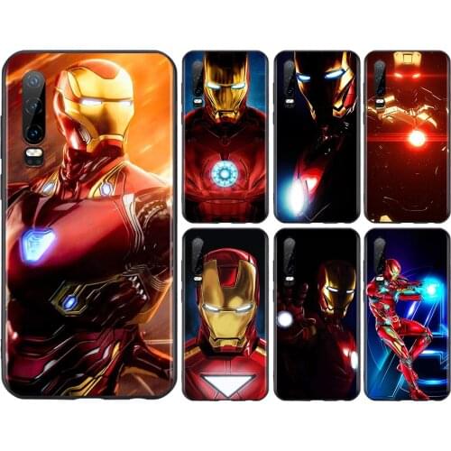 Marvel Super Hero Avengers Iron Man For Huawei P50 P40 P30 P20 P10 P9 P8 Lite E Pro Plus Lite Mini 2019 2017 Soft Phone Case