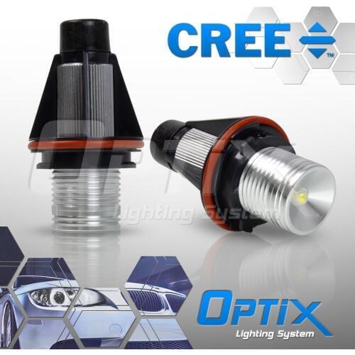 2pcs/set For BMW 5W of CREE LED Angel Eyes Halo Ring Marker Bulbs 6000K White E39 E60 E63 E64 X5 Glow Party Stick