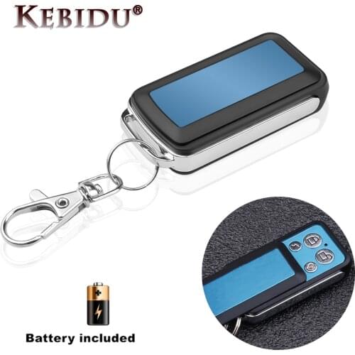 KEBIDU Universal Wireless 433Mhz RF Remote Control Learning Code 4 Channel For Gate Garage Door 4 Key Buttons Copy Keys