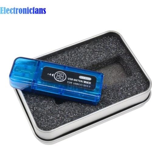 USB 2.0 3.0 65W 3A 0.91 inch OLED Display DC 3.7-22V Current Voltage Detector Tester Battery Voltmeter Ammeter Charger Doctor