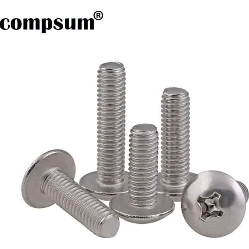 Compsum Cross Recessed Truss Head Machine Screws 304 M2 M2.5 M3 M4