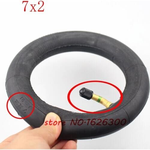 Size 7x2 tire inner tube 7 inch Electric Scooter Wheel Chair Truck Butyl inner tyre with a Bent Metal Valve Stem