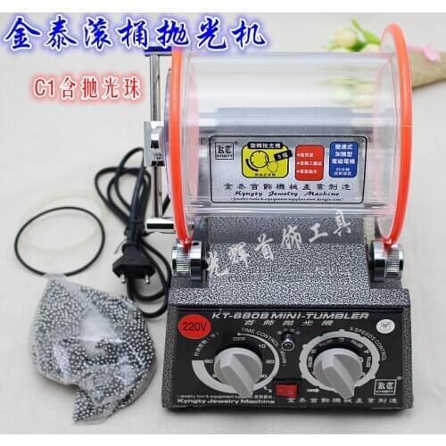 Jewellery making mini rotary tumbler 3kg Barrel Tumbler For Jewelry coins cleaning polishing