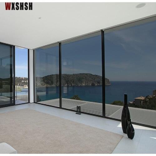 Half Black Window Film Translucent Privacy Protection One Way Perspective UV-Proof Light Resident Multi-Size Hot Sale Sticker