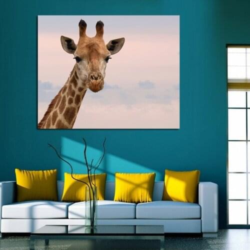 Giraffe Canvas Painting And Animal Posters Nursery Wall Art Nordic For Living Room Home Decor Frameless