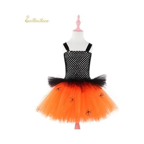 1-12Years children Witch Cosplay Costume Anime Halloween Copslay Costume Movie Role play Suit For Girls Tutu Dress Bat Costume