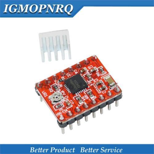 1PCS 4988 Reprap Stepper Driver A4988 Stepper Motor Driver Module with Heatsink