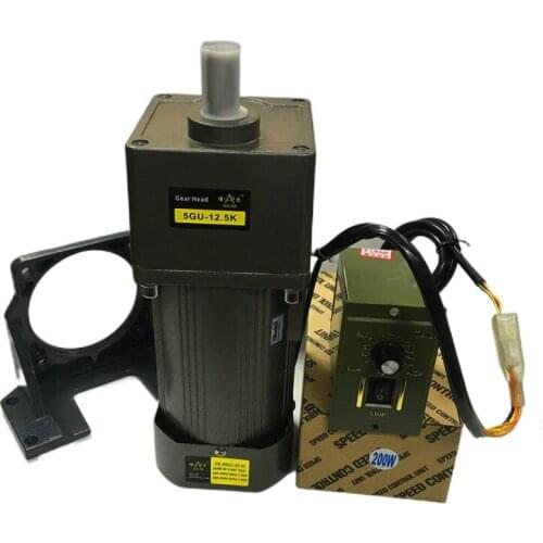 120W Speed Regulating Motor 220V Single Phase AC Gear Reducer Motor 380V Frequency Conversion Positive and Negative Reversible