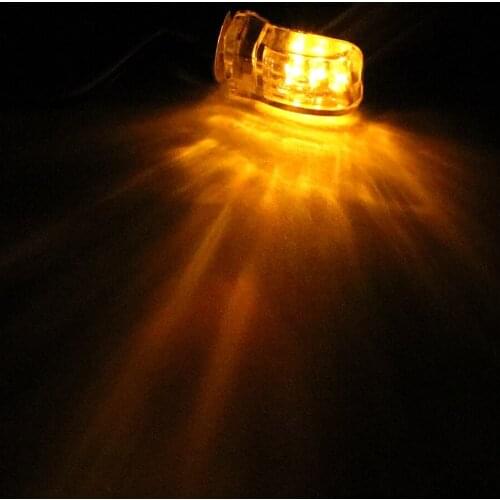 12V vivid colour Super bright Indicator Blinker Indicators 6 LED Amber Mini Turn Signal Light A pair Motorcycle Bike