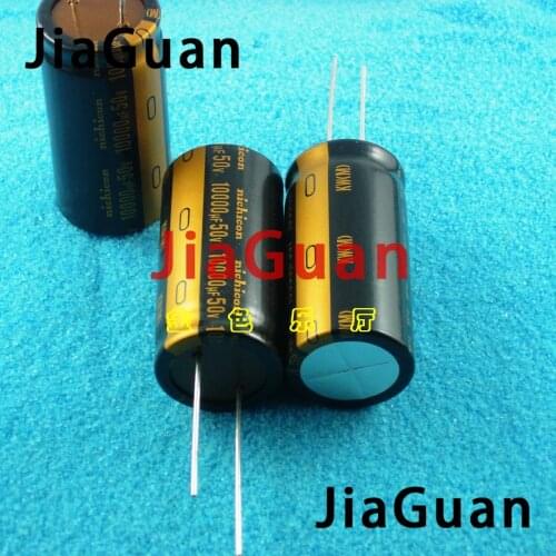 2pcs NICHICON KW 50V10000UF 25X50MM audio electrolytic capacitor 10000uF/50v kw UKW1H103MRD FW upgrade version 10000UF 50V