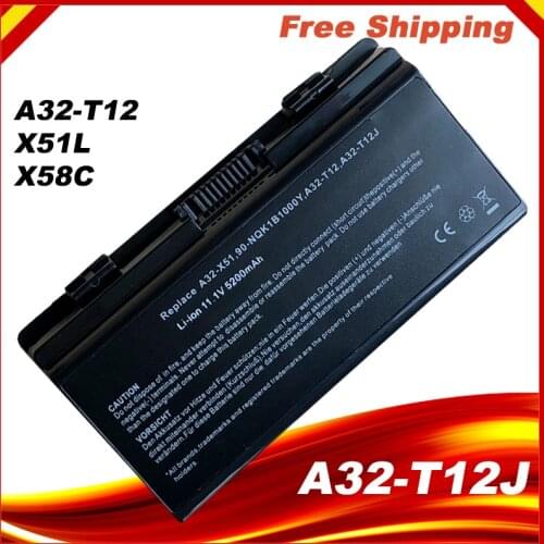 Laptop battery for Asus X58 X51L X58L T12 T12C T12Jg T12Er T12Fg T12Ug X51R