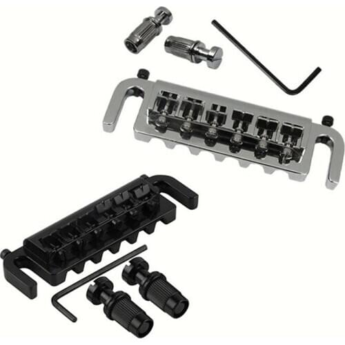 Guitar Accessories Wraparound Bridge Tailpiece Studs Chrome Style Guitar Bridge For LP Electric Guitar Parts