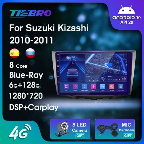 2DIN Android10.0 Car Radio For Suzuki Kizashi 2010-2011 Auto Radio GPS Navigation QLED Blue-ray IPS Car Receiver NO 2DIN DVD IGO
