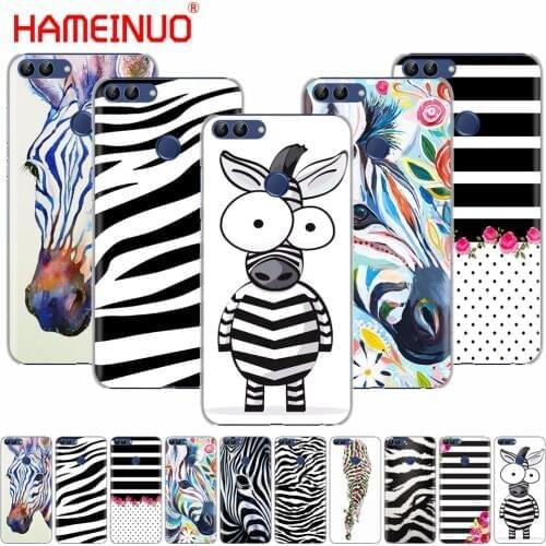HAMEINUO Zebra black and white stripes Newest phone Cover Case for huawei Honor Y5 7C Y625 Y635 Y6 Y7 Y9 2017 2018 Prime PRO