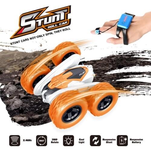Kids 2.4G Intelligent Gesture Sensor 4CH Roll Flip Stunt High Speed Drift Crawler RC Car Children Toy Gift Set