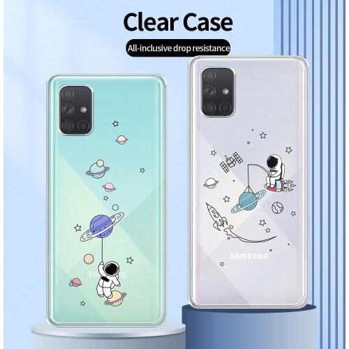For Samsung A71 Case Clear Transparent Phone Shell For Samsung A71 Cartoon Fashion Cover Soft Case For Samsung Galaxy A71 4G 5G