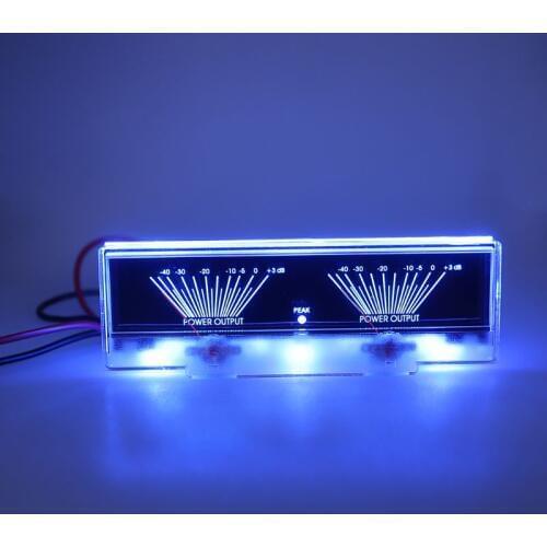 Power Amplifier Panel Dual Analog VU Meter Audio Level dB Meter with BackLit