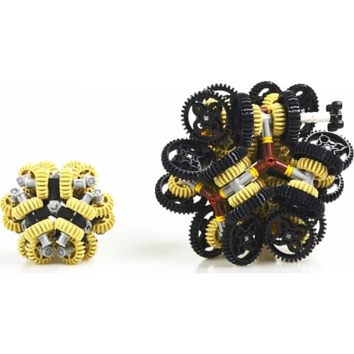 Self-Locking Brick Building Blocks MOC Technic Creation Gear Ball 2.0 compatible with lego for kids boys toy