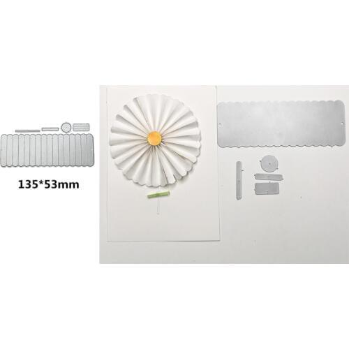 Metal Cutting Dies Beautiful Small Daisy Flowers Scrapbooking Album Paper DIY Cards Crafts Embossing Cut Dies 2019