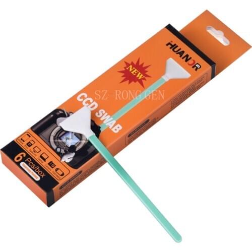 New 6 PCS CCD Sensor Cleaning Kit/Dry CMOS Cleaner Dry SWAB for Camera DSLR Cameras +Free Shipping