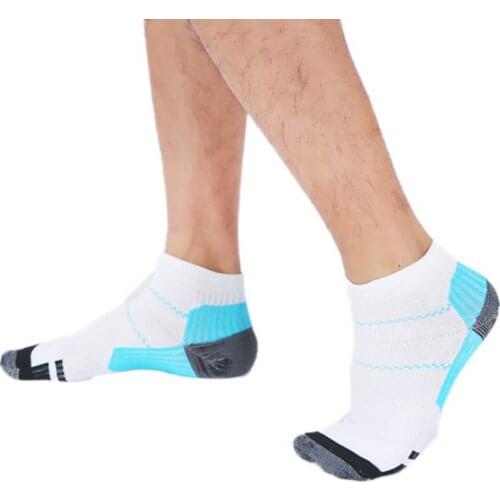 Men Compression Socks Men Sweat-absorbent Breathable Ankle Socks Basketball Sports Pressure Compression Sock