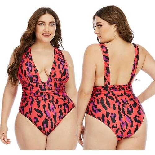 New Women One Piece Swimsuit Plussize Swimwear Big Large Plus Size Swimming Suits Bathing Beachwear Wear For Female 2020