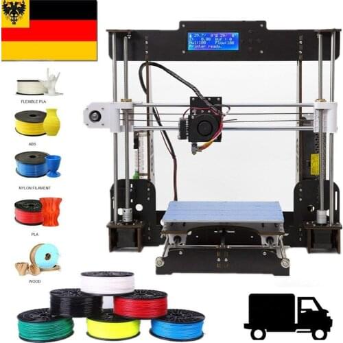 3D Drucker A8 Kit Prusa I3 Normal 3D Printer 0.4mm Nozzle i3 Aluminium Alloy Hotbed Pritner DIY Kit Filament USA Stock