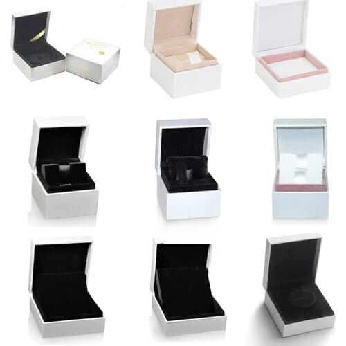 Genuine Charm Beads Fashion Original New Logo Pattern Series Ring Box Jewelry High Quality Exquisite Collection Jewelry Gift