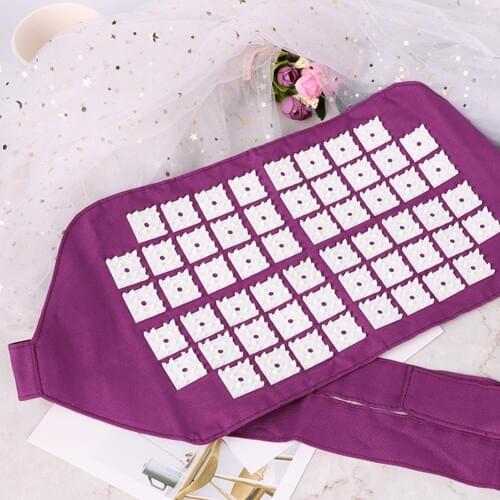 1Pc Purple Massager Cushion Acupuncture Sets Relieve Stress Back Pain Mat/Pillow Rose Spike Massage And Relaxation