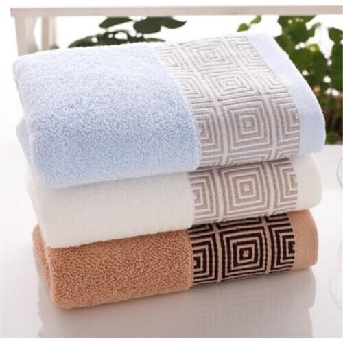 Clean Hearting 33x74cm Towels 100% Cotton Absorbent Solid Color Soft Comfortable Men Women Bathroom Travel Hand Face Towel Adult