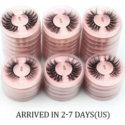Lanjinglin wholesale lashes bulk 4/50/100 pairs natural long mink eyelashes set fluffy wispy false eyelash soft volume 3d lashes