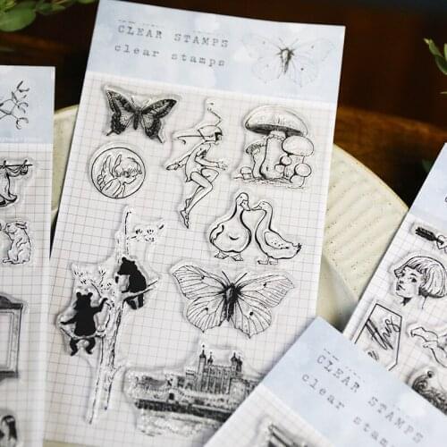 Retro Clear Stamp/Seal for DIY scrapbooking/photo album Decorative clear stamp sheets A1844